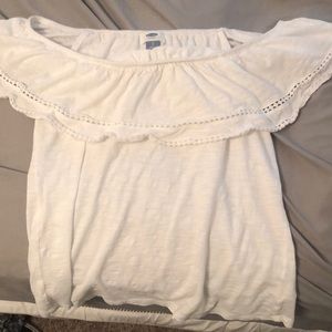 White off the shoulder